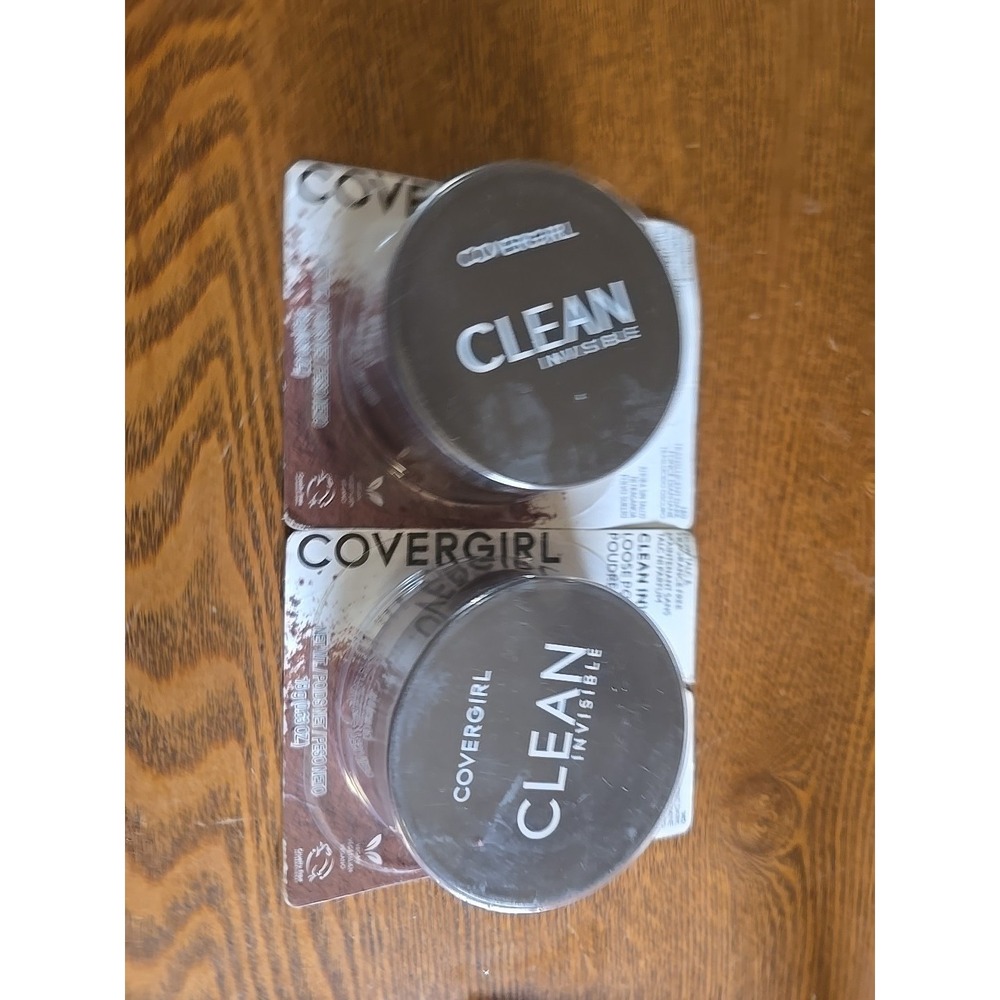 (2) Covergirl Clean Invisible Loose Powder Sealed 140 - Translucent Dark